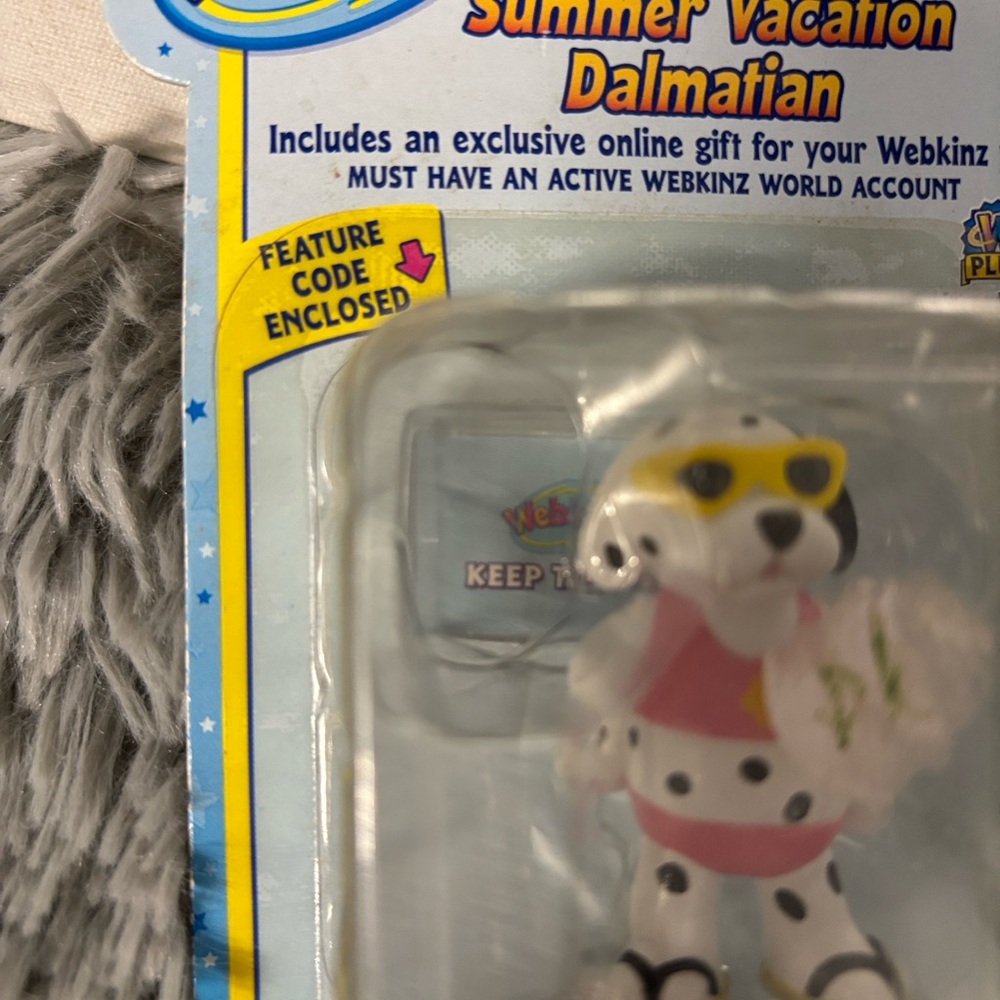 NWT NIP Ganz Webkinz Summer Vacation Dalmatian Toy Figurine Unused Code Bikini - Picture 4 of 13